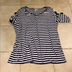 Adorable navy and white striped Summer tshirt